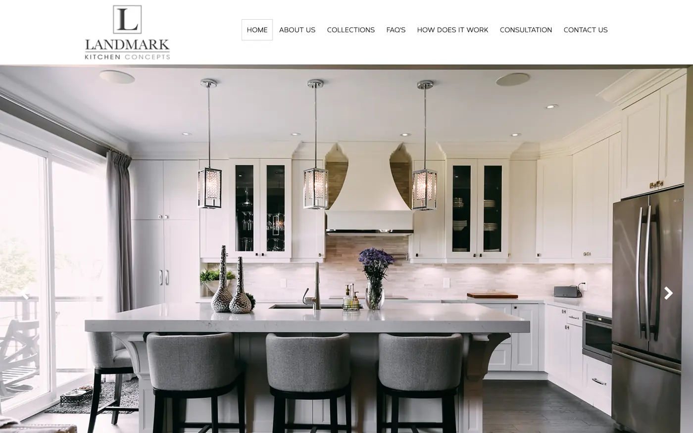 The original homepage before the rebuild